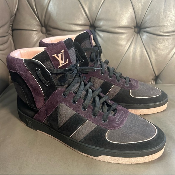 Louis Vuitton Suede High Top Sneaker Shoes -8 Men's 10